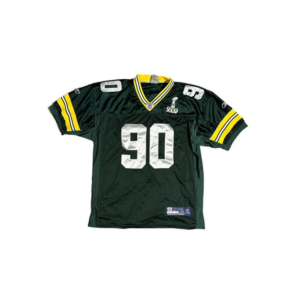Vintage Bj Raji Green Bay Packers Reebok Super Bowl Jersey